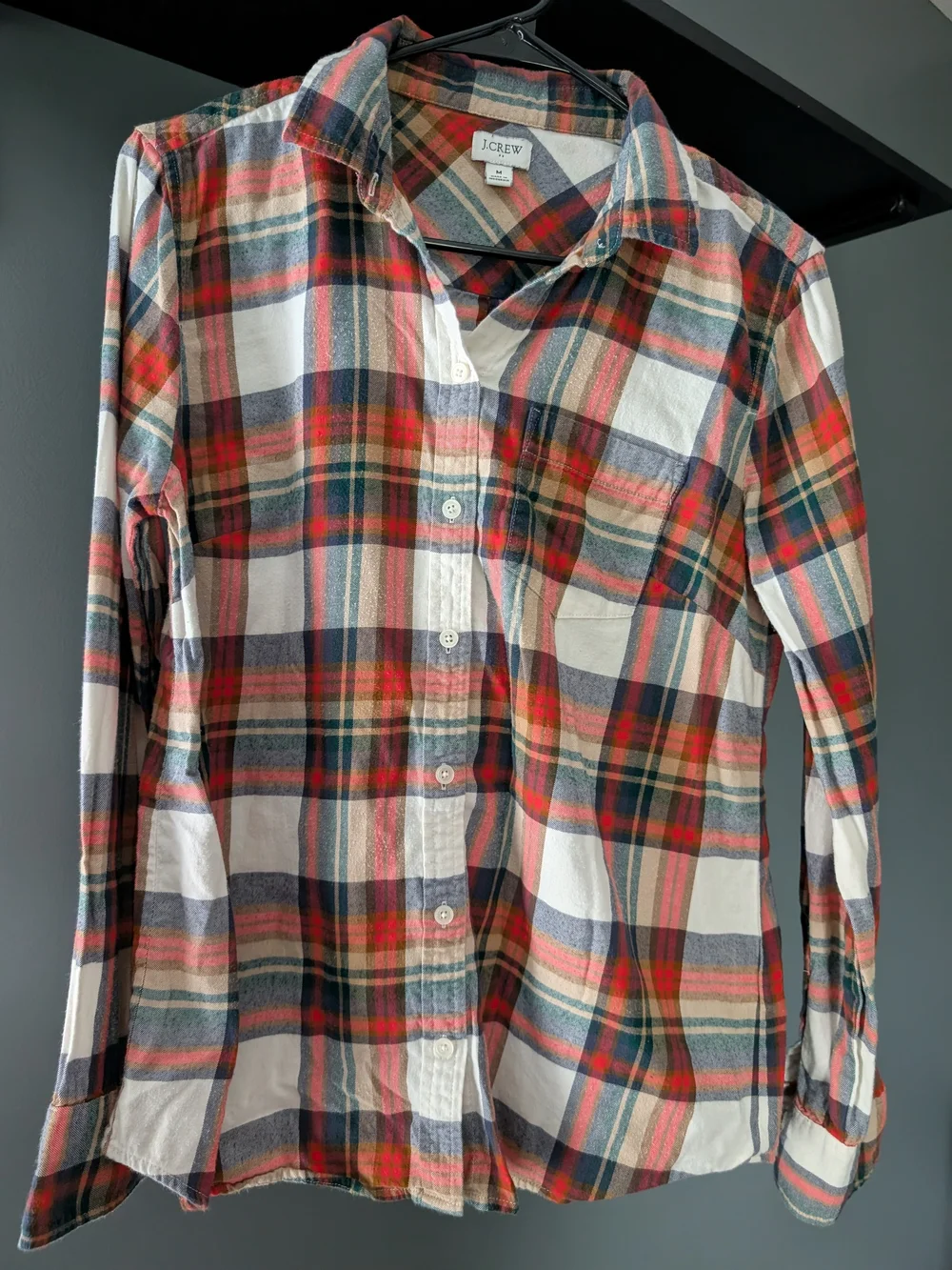 J. Crew lightweight plaid